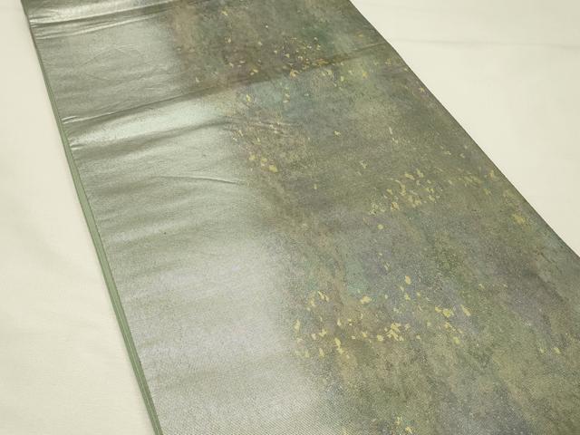 平和屋着物◎六通柄袋帯　霞文　金糸　引箔　正絹　逸品　DABH4346qp