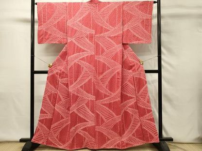 平和屋着物■上質な小紋　総絞り　渡橋文　正絹　逸品　DABH4462qp