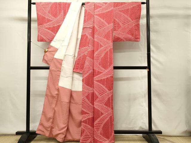 平和屋着物■上質な小紋　総絞り　渡橋文　正絹　逸品　DABH4462qp