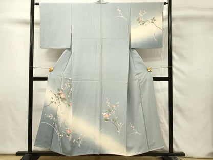 平和屋着物■訪問着　友禅　枝花文　暈し染め　やまと誂製　正絹　逸品　DABH4474qp