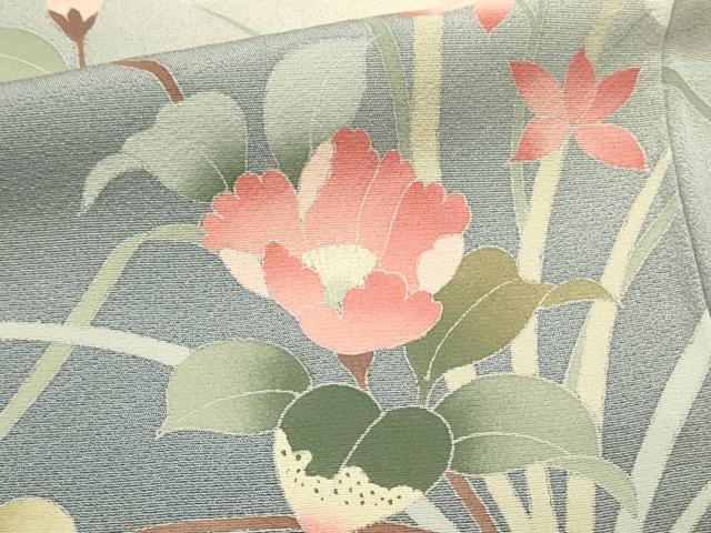 平和屋着物■訪問着　友禅　枝花文　暈し染め　やまと誂製　正絹　逸品　DABH4474qp