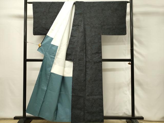 平和屋着物■上質な紬　風景文　正絹　逸品　DABH4477qp
