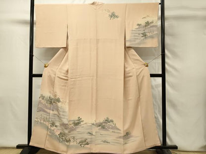 平和屋着物■訪問着　風景文　暈し染め　金彩　正絹　逸品　DABH4487qp