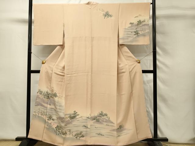 平和屋着物■訪問着　風景文　暈し染め　金彩　正絹　逸品　DABH4487qp