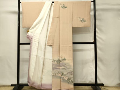 平和屋着物■訪問着　風景文　暈し染め　金彩　正絹　逸品　DABH4487qp