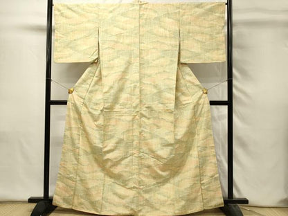 平和屋着物■上質な紬　雲取り文　やまと誂製　正絹　逸品　DABH4488qp