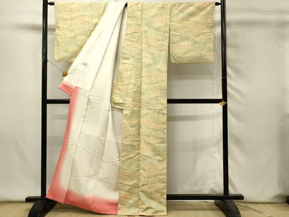 平和屋着物■上質な紬　雲取り文　やまと誂製　正絹　逸品　DABH4488qp