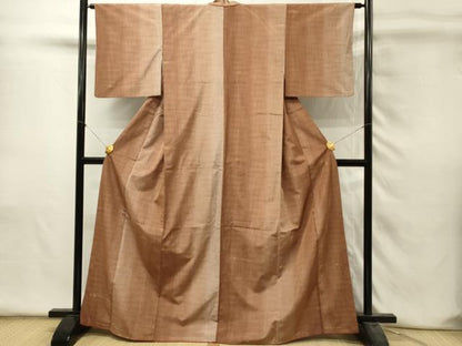 平和屋着物■上質な紬　抽象文様　正絹　逸品　DABH4492ya