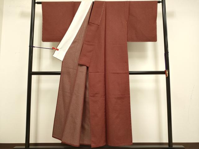 平和屋着物▽上質なお召 　単衣　霞文　銀通し地 　正絹　逸品　未使用　DABH4526du