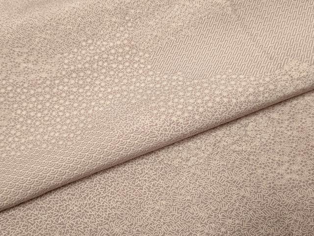 平和屋着物▽江戸小紋　単衣　寄せ小紋柄　正絹　逸品　DABH4534du