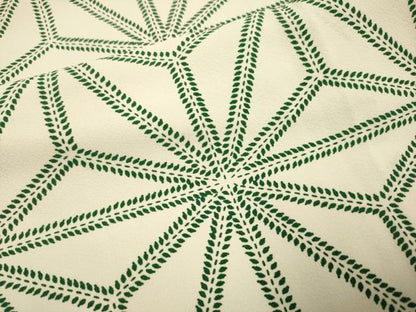 平和屋着物▽上質な小紋　単衣　麻の葉文様　正絹　逸品　DABH4540du