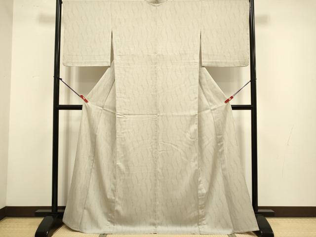 平和屋着物▽小紋　単衣　変わり間道　洗える着物　DABH4550du