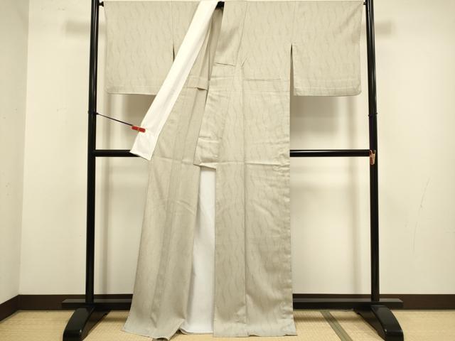 平和屋着物▽小紋　単衣　変わり間道　洗える着物　DABH4550du