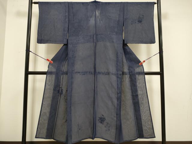 平和屋着物▽訪問着　無双　紗袷　紗×紗　童子　正絹　逸品　DABH4603du