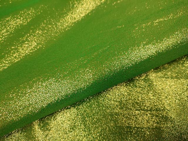 平和屋着物▽小紋　単衣　舞台衣装　金糸　洗える着物　DABH4608du