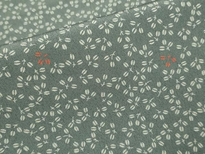 平和屋着物▽上質な小紋　単衣　萩　正絹　逸品　DABH4621du