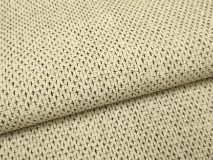 平和屋着物▽上質なお召　単衣　十字絣　正絹　逸品　DABH4626du