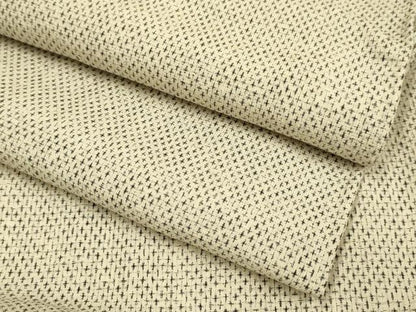 平和屋着物▽上質なお召　単衣　十字絣　正絹　逸品　DABH4626du