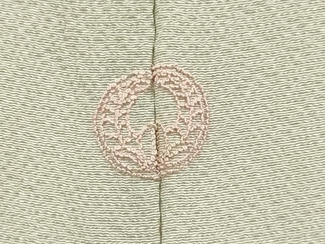 平和屋着物▽中国三大刺繍　相良刺繍　総刺繍　色留袖　単衣　草花文　絹鼠色　正絹　逸品　DABH4627du
