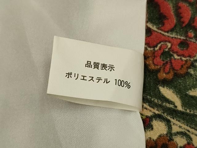 平和屋着物▽小紋　単衣　洋花文　洗える着物　DABH4630du