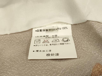 平和屋着物▽小紋　単衣　七宝文　洗える着物　未使用　DABH4642du