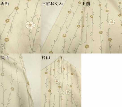 平和屋着物▽小紋　単衣　枝垂れ桜文　洗える着物　DABH4649du