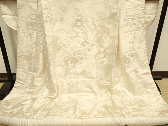 平和屋本店●白無垢　お引きずり　和装　婚礼　結婚式　花嫁　神社挙式　飛鶴文　松竹梅　逸品　DABH4670du