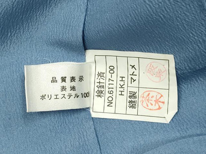 平和屋着物▽小紋　単衣　雪輪花文　洗える着物　DABH4687du