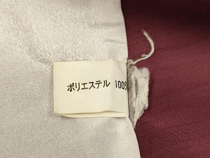 平和屋着物▽色無地　単衣　濃い浅蘇芳色　洗える着物　DABH4690du