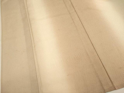 平和屋着物▽石川県指定無形文化財　牛首紬　白山工房　手織り　単衣　間道　暈し染め　証紙付き　正絹　逸品　DABH4700du