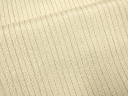 平和屋着物▽小千谷紬　単衣　湯揉み絹縮　縞　ロング丈　証紙付き　正絹　逸品　DABH4703du