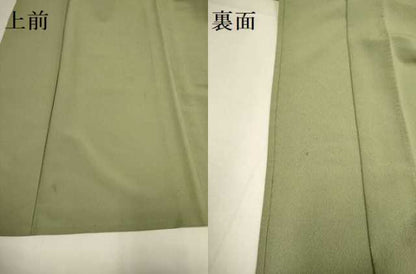 平和屋着物▽色無地　単衣　油色　洗える着物　DABH4714du