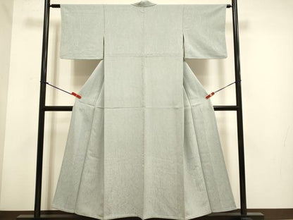 平和屋着物▽上質な色無地　単衣　蕎麦切色　正絹　逸品　DABH4751du