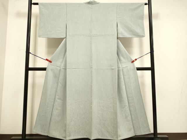平和屋着物▽上質な色無地　単衣　蕎麦切色　正絹　逸品　DABH4751du