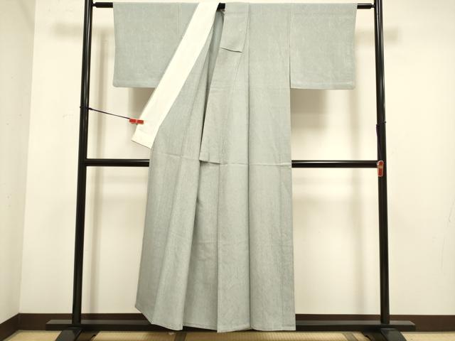 平和屋着物▽上質な色無地　単衣　蕎麦切色　正絹　逸品　DABH4751du