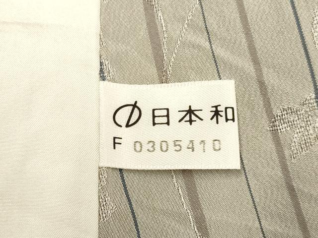 平和屋着物▽上質な小紋　単衣　もじり織　花唐草文　正絹　逸品　DABH4753du