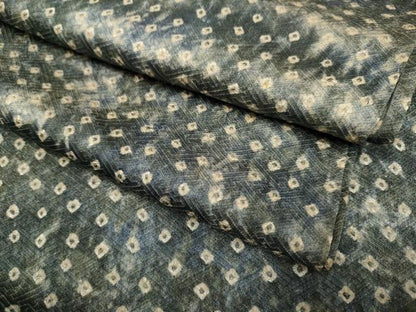 平和屋着物▽上質な小紋　単衣　霞文　正絹　逸品　DABH4765du