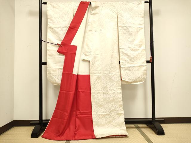 平和屋本店●掛下　打掛　和装　婚礼　花嫁　結婚式　神社挙式　青海波地紋　逸品　DABH4781du