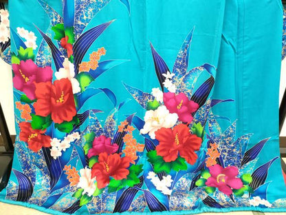 平和屋本店●お引きずり・お引き摺り・引き振袖　和装　結婚式　舞妓　芸妓　芸者　衣装　草花文　金彩　逸品　DABH4787du