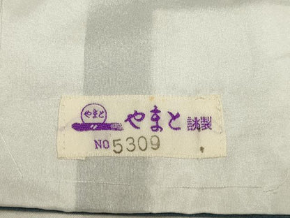 平和屋着物▽小紋　単衣　 雪輪花文　蛍暈し　やまと誂製　洗える着物　DABH4801du
