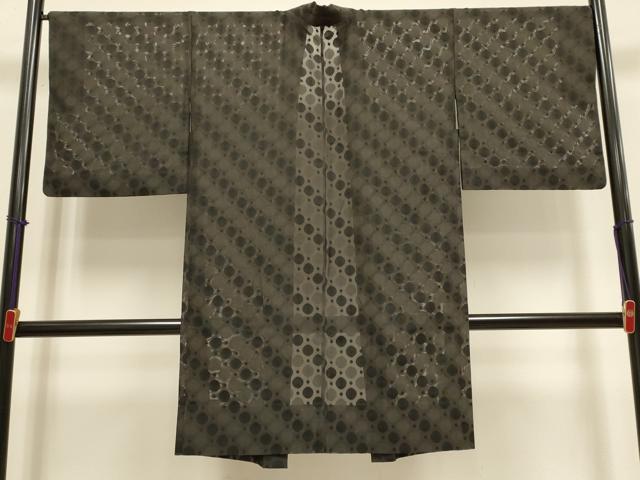 平和屋着物▽長羽織　スリーシーズン　春夏秋　塵除け　丸文　正絹　逸品　DABH4822du