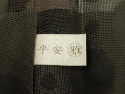 平和屋着物▽長羽織　スリーシーズン　春夏秋　塵除け　丸文　正絹　逸品　DABH4822du