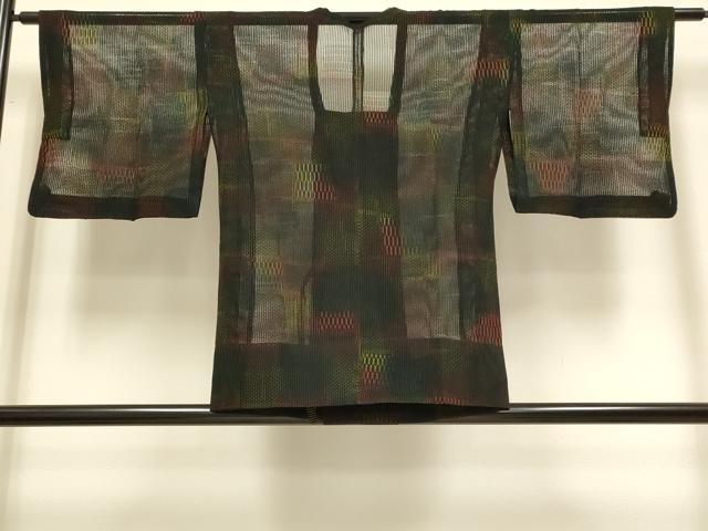 平和屋着物▽道行コート　スリーシーズン　春夏秋　塵除け　霞文　正絹　逸品　DABH4823du