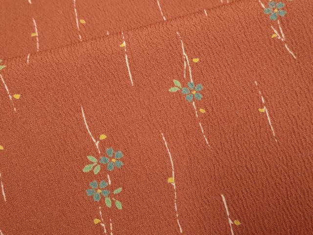 平和屋着物▽小紋　単衣　枝垂れ桜文　洗える着物　DABH4826du