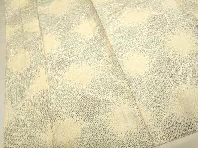 平和屋着物▽上質な紬　単衣　蜀江文　正絹　逸品　DABH4833du