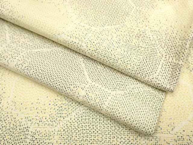 平和屋着物▽上質な紬　単衣　蜀江文　正絹　逸品　DABH4833du