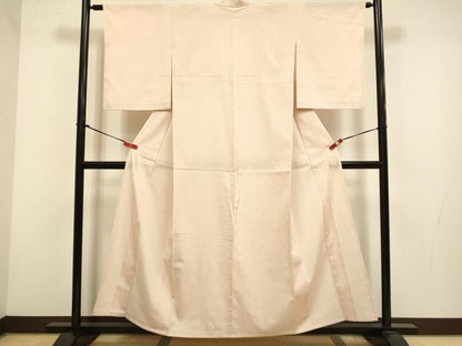 平和屋着物▽本塩沢　単衣　蚊絣　正絹　逸品　DABH4836du