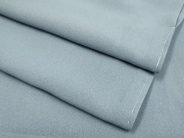 平和屋着物▽上質な色無地　単衣　桔梗鼠色　正絹　逸品　未使用　DABH4838du