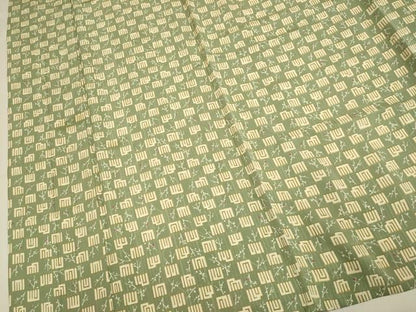 平和屋着物▽上質な小紋　単衣　源氏香　正絹　逸品　DABH4839du