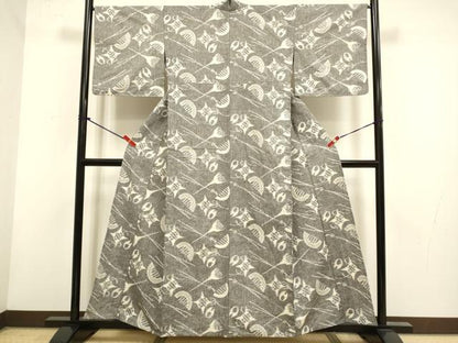 平和屋着物▽小紋・浴衣兼用　器物文　綿　逸品　DABH4850du